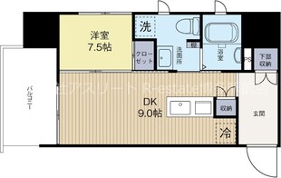 薬院駅 徒歩3分 8階の物件間取画像